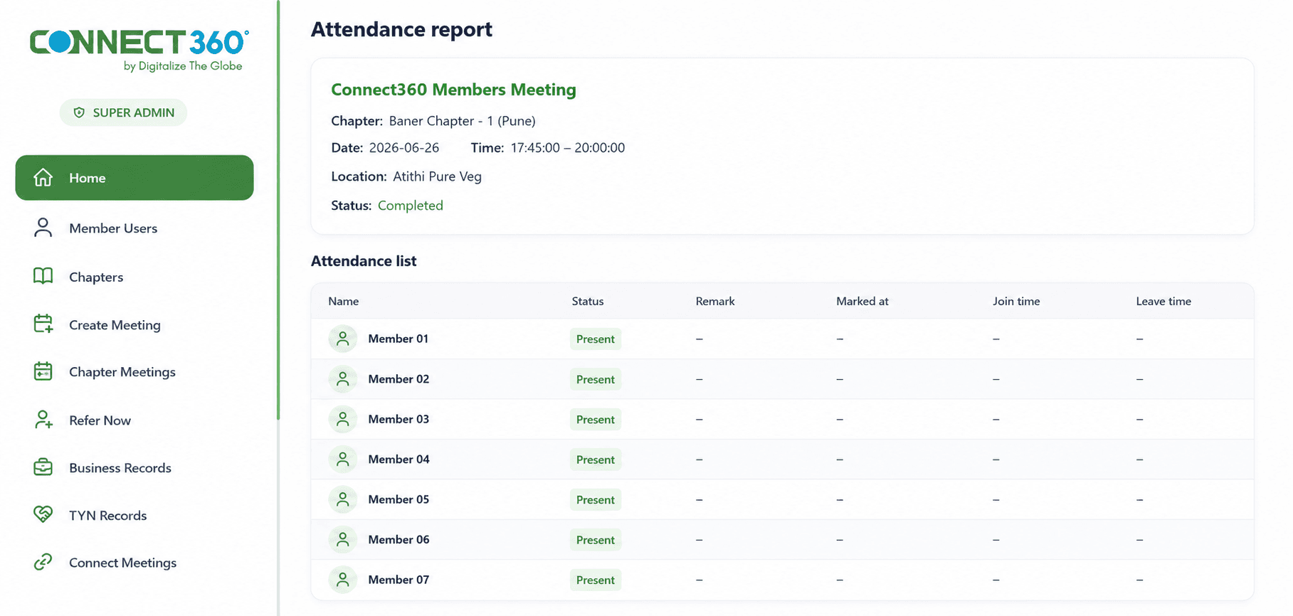 Attendance
